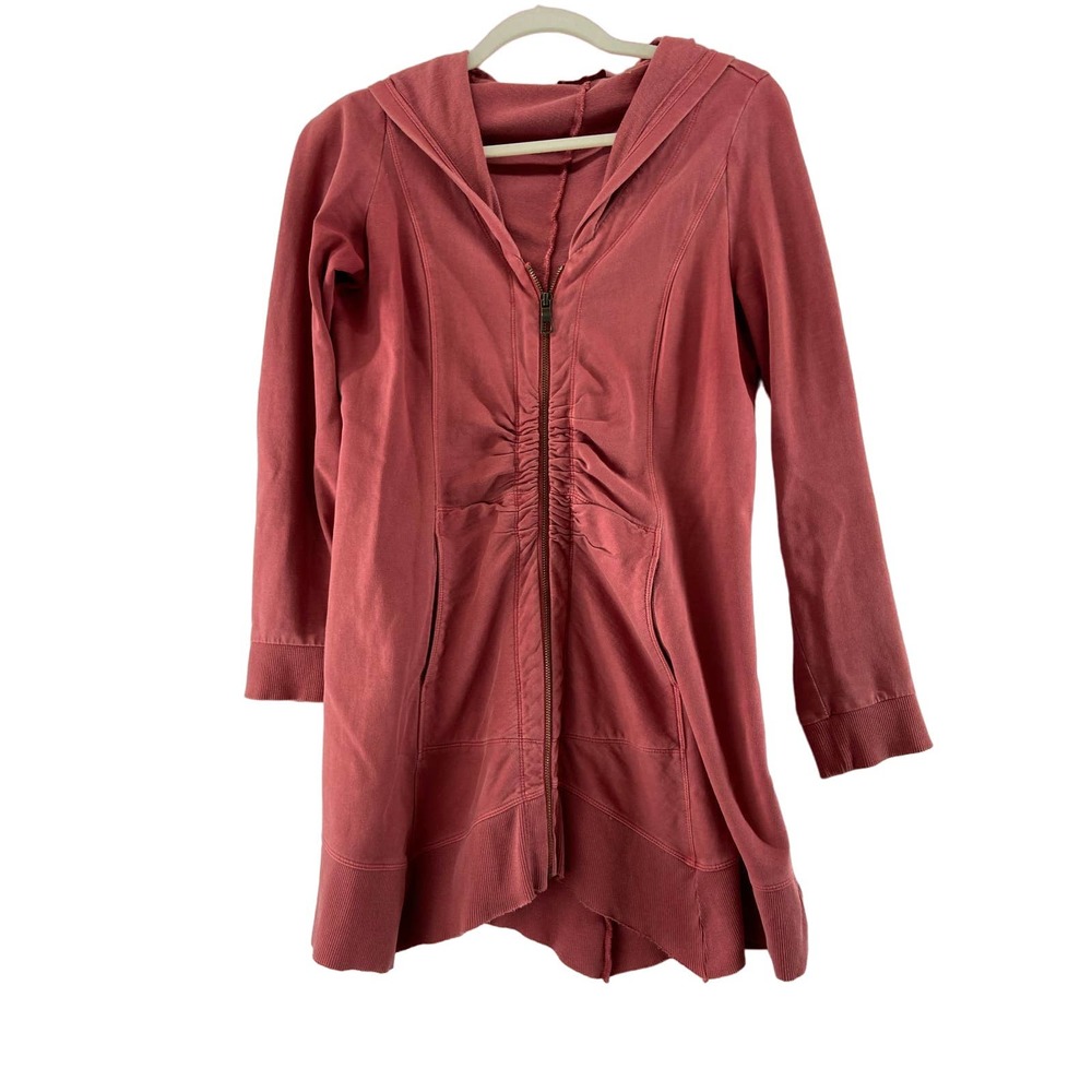 Soft Surroundings Long Zip Hooded‎ Sweatshirt Size XS